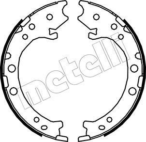 Bremsbackensatz, Feststellbremse METELLI 53-0162