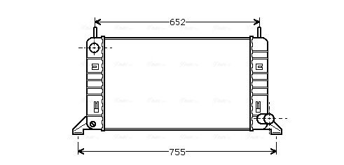Kühler, Motorkühlung AVA QUALITY COOLING fd2078