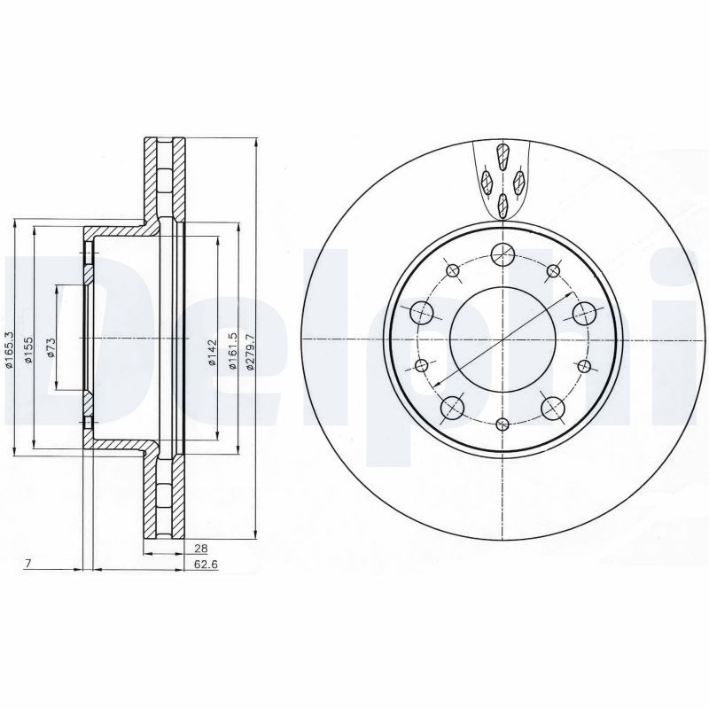 Bremsscheibe DELPHI BG4059