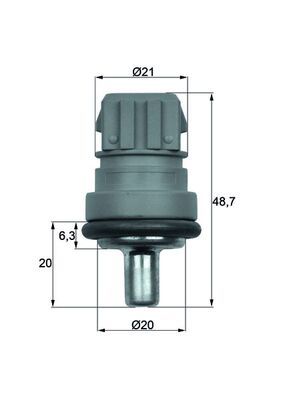 Sensor, Kühlmitteltemperatur MAHLE tse 1d