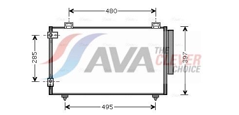 Kondensator, Klimaanlage AVA QUALITY COOLING TO5286D