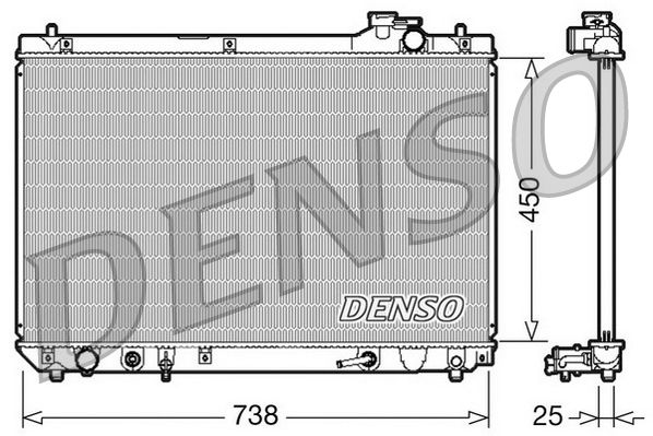 Kühler, Motorkühlung DENSO DRM51004