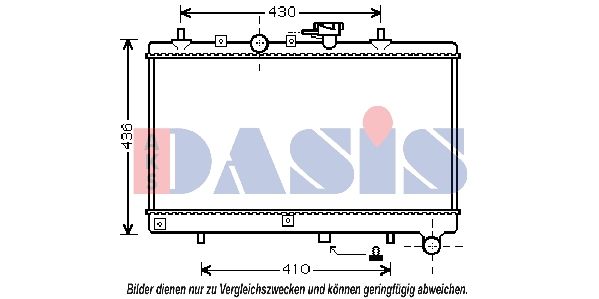 Kühler, Motorkühlung AKS DASIS 510056N