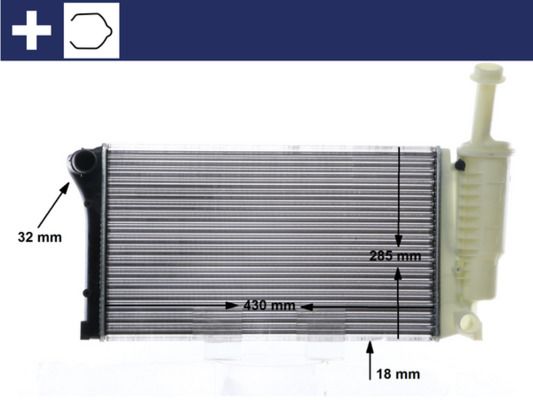 Kühler, Motorkühlung MAHLE CR10000S