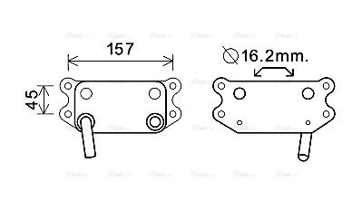 Ölkühler, Motoröl AVA QUALITY COOLING vo3154