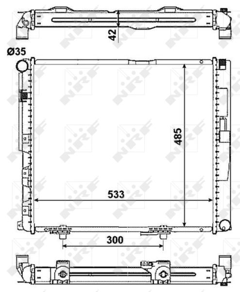 Kühler, Motorkühlung NRF 516572