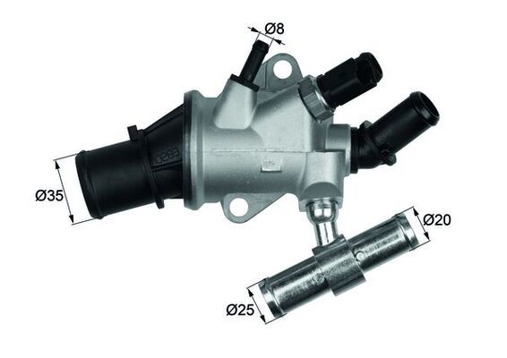 Thermostat, Kühlmittel MAHLE TI15788