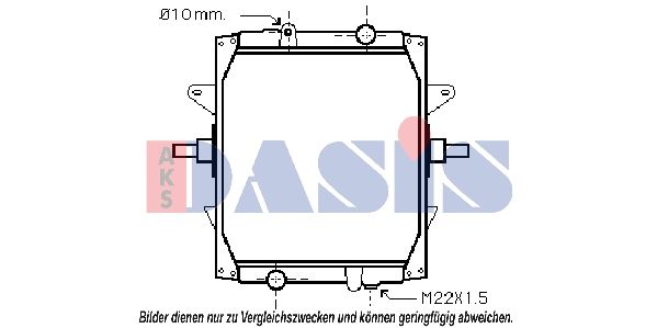 Kühler, Motorkühlung AKS DASIS 390016N