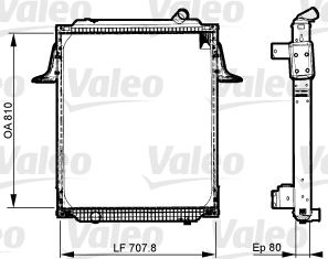 Kühler, Motorkühlung VALEO 733535