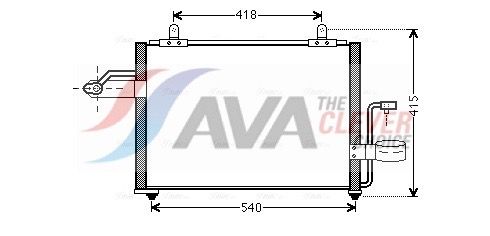 Kondensator, Klimaanlage AVA QUALITY COOLING DW5084