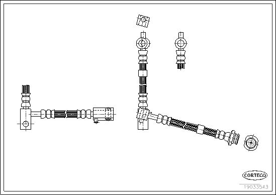 Bremsschlauch CORTECO 19033543