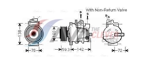 Kompressor, Klimaanlage AVA QUALITY COOLING AIAK334
