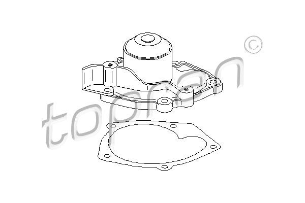 Wasserpumpe, Motorkühlung TOPRAN 700 421