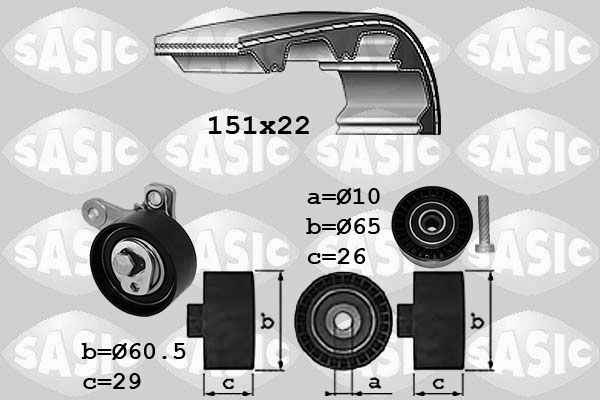 Zahnriemensatz SASIC 1756082