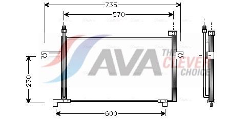 Kondensator, Klimaanlage AVA QUALITY COOLING DN5194