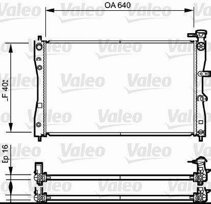 Kühler, Motorkühlung VALEO 735055