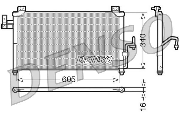 Kondensator, Klimaanlage DENSO DCN44005