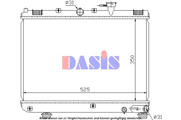 Kühler, Motorkühlung AKS DASIS 510001N