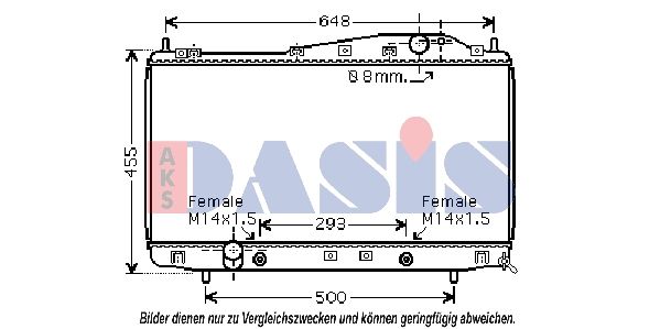 Kühler, Motorkühlung AKS DASIS 510023N