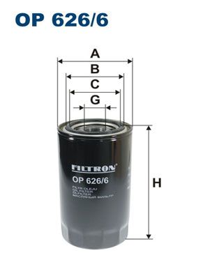 Oljefilter FILTRON OP 626/6
