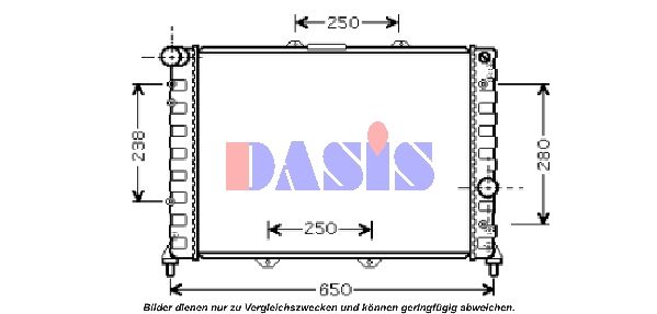 Kühler, Motorkühlung AKS DASIS 010007N