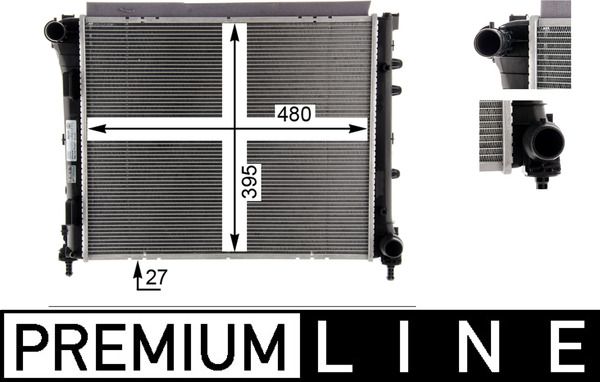 Kühler, Motorkühlung MAHLE CR1586000P