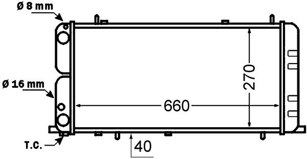 Kühler, Motorkühlung MAHLE CR140000S