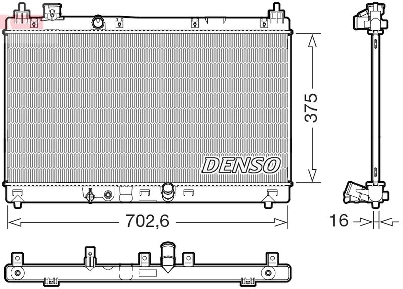 Kühler, Motorkühlung DENSO DRM40057