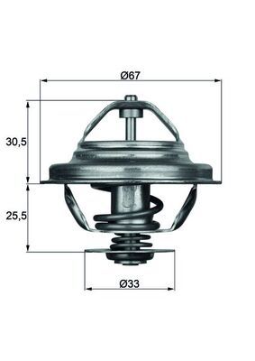 Thermostat, Kühlmittel MAHLE TX2780D