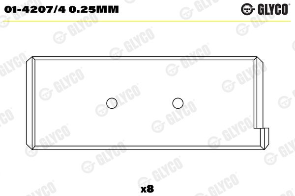 Pleuellager GLYCO 01-4207/40.25MM