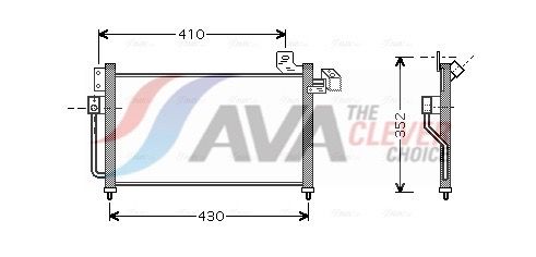 Kondensator, Klimaanlage AVA QUALITY COOLING MZ5155