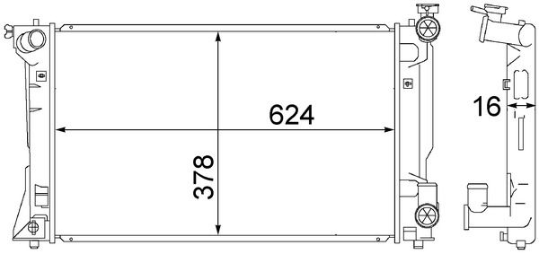 Kühler, Motorkühlung MAHLE CR1529000S