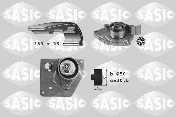 Wasserpumpe + Zahnriemensatz SASIC 3904033
