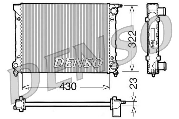 Wasserkühler Kühler Motorkühler Denso DRM32004