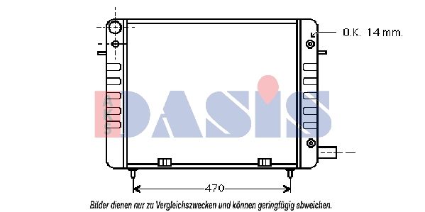 Kühler, Motorkühlung AKS DASIS 150970N