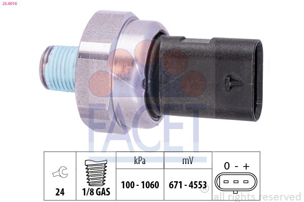 Sensor, Öldruck FACET 25.0016