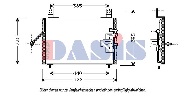 Kondensator, Klimaanlage AKS DASIS 112005N