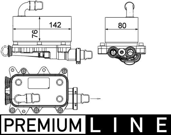 Ölkühler, Automatikgetriebe MAHLE CLC18000P