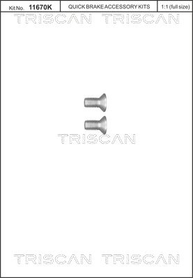 Schraubensatz, Bremsscheibe TRISCAN 8105116011
