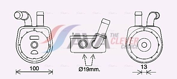 Ölkühler, Motoröl AVA QUALITY COOLING MZ3289