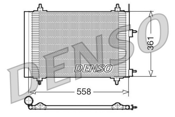 Klimakondensator Klimakühler Denso DCN21015
