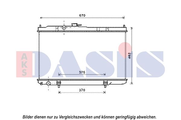 Kühler, Motorkühlung AKS DASIS 070133N