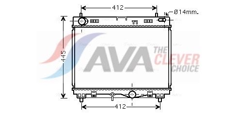 Kühler, Motorkühlung AVA QUALITY COOLING TO2499