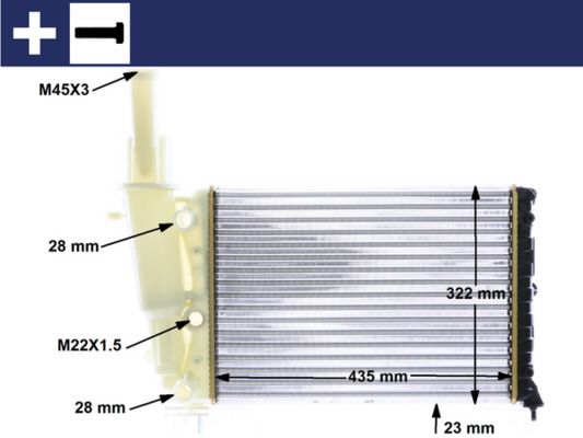 Kühler, Motorkühlung MAHLE CR351000S