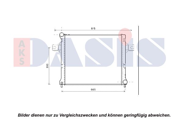 Kühler, Motorkühlung AKS DASIS 520135N