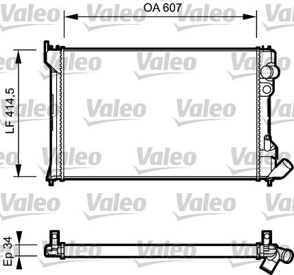 Kühler, Motorkühlung VALEO 730982