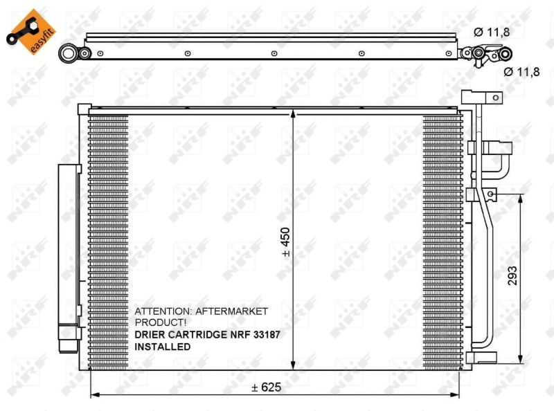 Kondensator, Klimaanlage NRF 35775