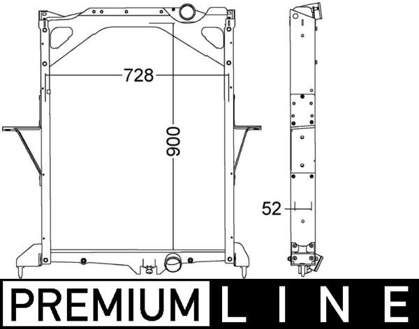 Kühler, Motorkühlung MAHLE CR1557000P