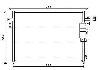 Kondensator, Klimaanlage AVA QUALITY COOLING dn5404d