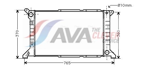 Kühler, Motorkühlung AVA QUALITY COOLING FD2204